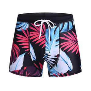 Men's floral print swimming shorts casual fashion swim trunk quick-drying swimming boxer