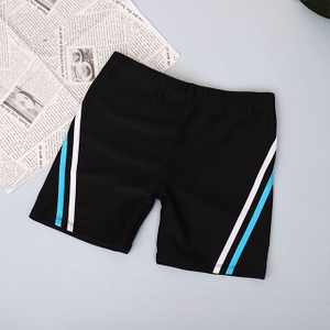 Men's contrasted color stripe print swimming shorts casual fashion swim trunk quick-drying swim boxer